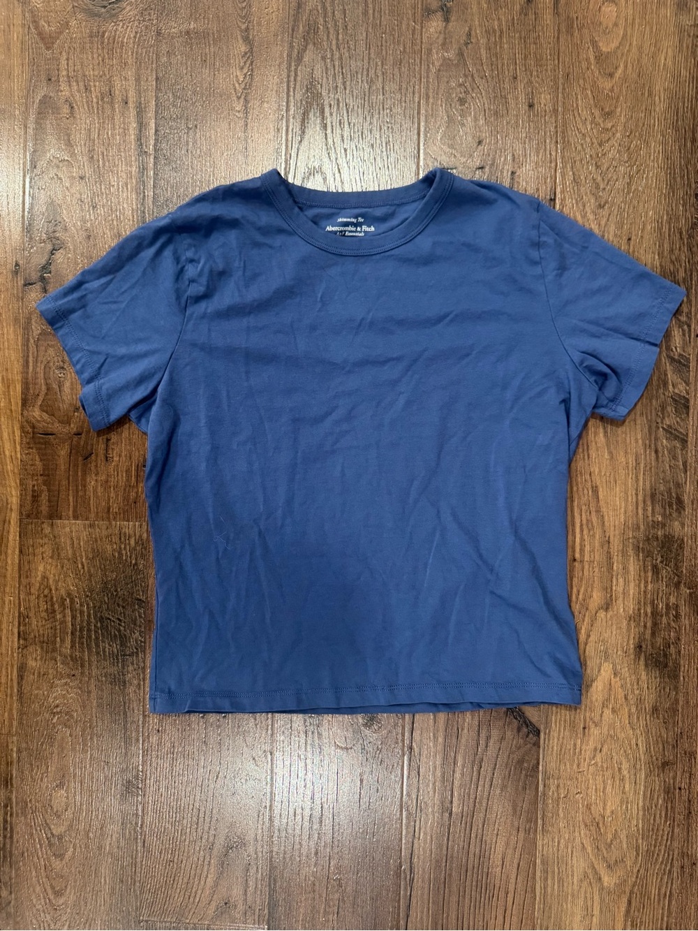 Abercrombie & Fitch Skimming Tee- Blue 
Navy Blue